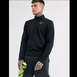 Nike Dri-Fit black half zip funnel neck sweatshirt